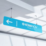 panneau signalétique suspendu intérieur